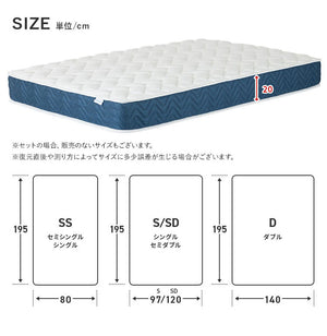 トリプルエッジサポート コイルマットレス 厚み20cm マットレス ポケットコイルマットレス セミダブル ニット生地 3Dメッシュ生地 ベッドマットレス ベッドマット 寝具 布団 通気性 新生活