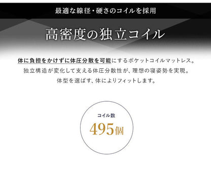 厚み17cm 3つ折りポケットコイルマットレス シングル ニット生地 3Dメッシュ生地 三つ折り ベッドマットレス ベッドマット 寝具 布団 折りたたみ 3つ折り 通気性 マットレス 高密度