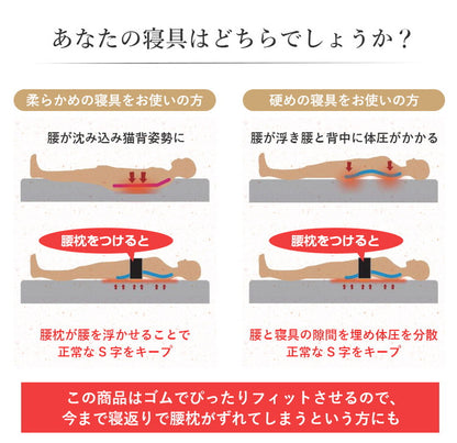 伸びるフィット 腰まくら 腰ふとん オーシン ファインエアー 日本製 腰枕 腰痛サポート 洗える マクラ 高反発 高反発枕 クッション 快適枕 腰痛ベルト 調節可能 腰ベルト 安眠グッズ 国産