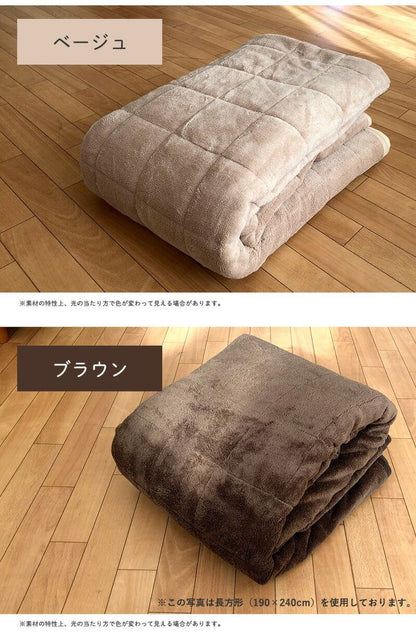 マルチカバー 正方形 190×190 オールシーズン対応 キルト こたつカバー カーペット シンプル 布 ファブリック 生地 洗える ウォッシャブル モダン 北欧