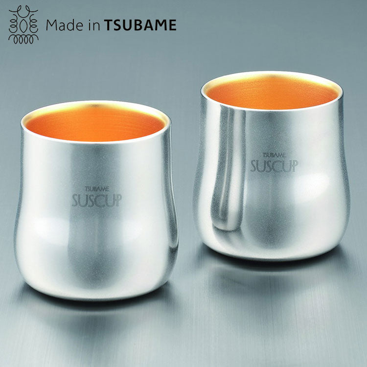 18-8ステンレス二重構造ファッションタンブラーさくらペア(内面24金メッキ)(代引不可)