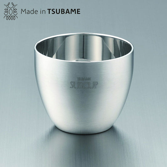 18-8ステンレス二重構造ヘアライン仕上 さくらぐい呑み(代引不可)