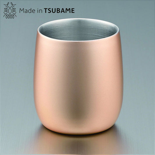 18-8ステンレス二重構造 エレガンス フリータンブラー シャンパンゴールド(代引不可)