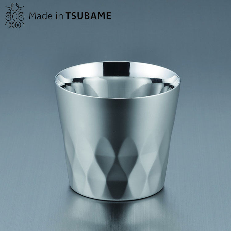 アーガイル柄 18-8ステンレス二重構造 オールドファッションタンブラー(代引不可)