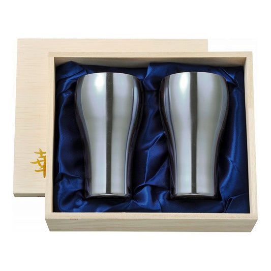 華タンブラー300ml2PC(艶消し桐箱セット)(代引不可)