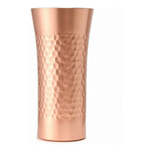 純銅タンブラー350CC(槌目マット)(代引不可)