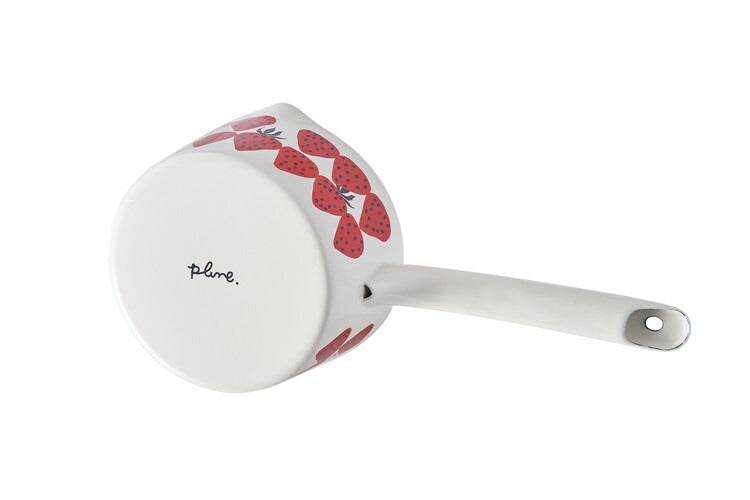 プルーン ホーローミルクパン 15cm RD カラフルキャット 猫 キュート プチホーロー食器 ミミ ココ 日本製(代引不可)