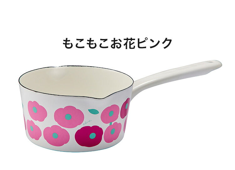 プルーン ホーローミルクパン 15cm RD カラフルキャット 猫 キュート プチホーロー食器 ミミ ココ 日本製(代引不可)