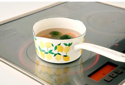 プルーン ホーローミルクパン 15cm RD カラフルキャット 猫 キュート プチホーロー食器 ミミ ココ 日本製(代引不可)