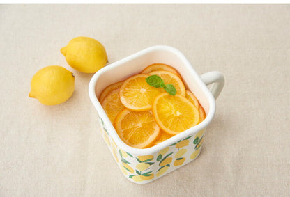 Plune. ホーローマルチスクエアポット RD ドット 猫 キュート プチホーロー食器 ミミ ココ モモ 丸い 日本製(代引不可)