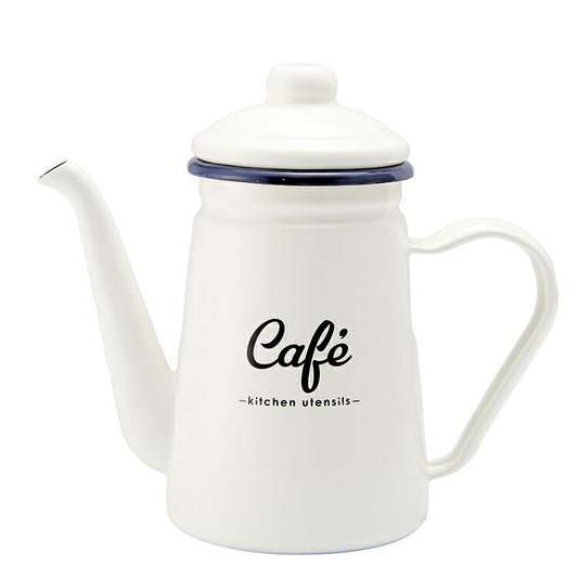 「Lilly White」ホーローカフェポット「cafe」(代引不可)