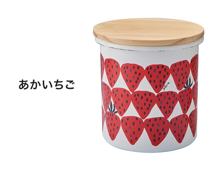 プルーン ホーローキャニスター レモン 猫 キュート プチホーロー食器 ミミ ココ モモ 丸い チャーミング 日本製(代引不可)