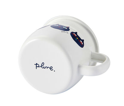 プルーン ホーローマグカップ 7cm レモン 猫 キュート プチホーロー食器 ミミ ココ モモ 丸い チャーミング(代引不可)