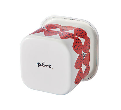 プルーン ホーローキューブストッカーS レモン 猫 キュート プチホーロー食器 ミミ ココ モモ 丸い 日本製(代引不可)