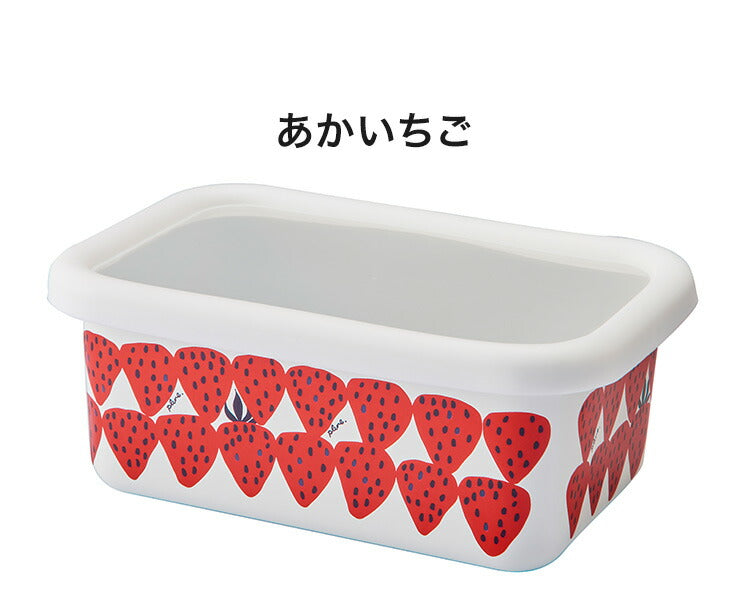 プルーン ホーローレクタングルストッカーM レモン 猫 キュート プチホーロー食器 ミミ ココ モモ 日本製(代引不可)