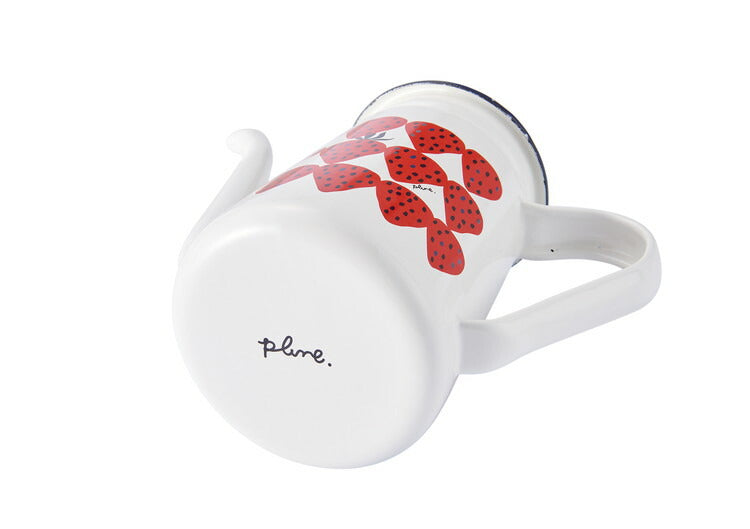 プルーン ホーローカフェポット レモン 猫 キュート ミミ ココ モモ 1~2人分 丸い チャーミング 日本製(代引不可)