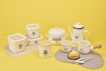 「ねずみのANDY」ホーローマルチスクエアポット キャラクター キッチン用品 かわいい(代引不可)