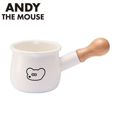 「ねずみのANDY」ホーロープチミルクパン キャラクター キッチン用品 かわいい(代引不可)