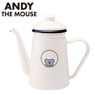 「ねずみのANDY」ホーローカフェポット キャラクター キッチン用品 かわいい(代引不可)