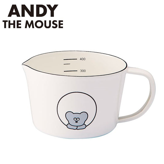 「ねずみのANDY」ホーローメジャーカップ・S キャラクター キッチン用品 かわいい(代引不可)
