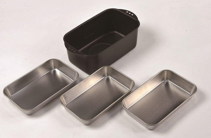 天ぷら鍋 ミニ天ぷら 角型 ミニ揚げ物鍋 スクエア ステンレスバット3枚セット IH対応[ガス火もOK] 揚げ鍋 揚げ物 天ぷら お弁当用 ミニ 少量 小型 小さめ 小さい 1人用 2人用 鉄 鉄製(代引不可)