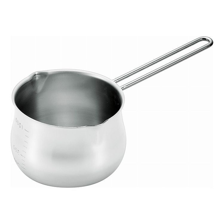 タケコシ (IH非対応) 18-8目盛付ミルクパン 1000ml AML0602(代引不可)