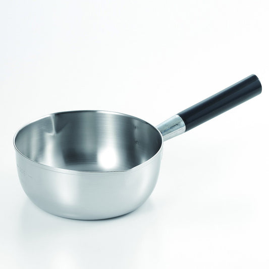 TAKEI竹井器物製作所 プロ仕様 三層鋼 雪平鍋(目盛付)18cm(代引不可)