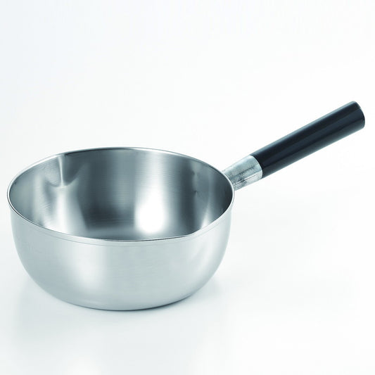 TAKEI竹井器物製作所 プロ仕様 三層鋼 雪平鍋(目盛付)20cm(代引不可)