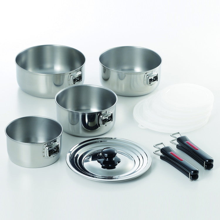 竹井器物製作所 EXC-104 エクセレントシェフ [ハンドル着脱式片手鍋 4点セット(IH対応)(代引不可)