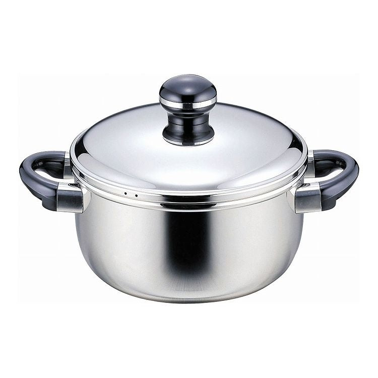 宮崎製作所 オブジェ objet ソースポット20cm (OJ-6) ステンレス鍋 両手鍋(代引不可)