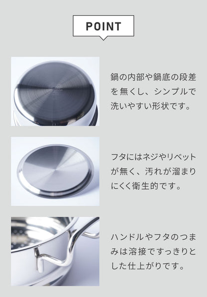 ジオ・プロダクト 蒸し器付鍋25cm(代引不可)