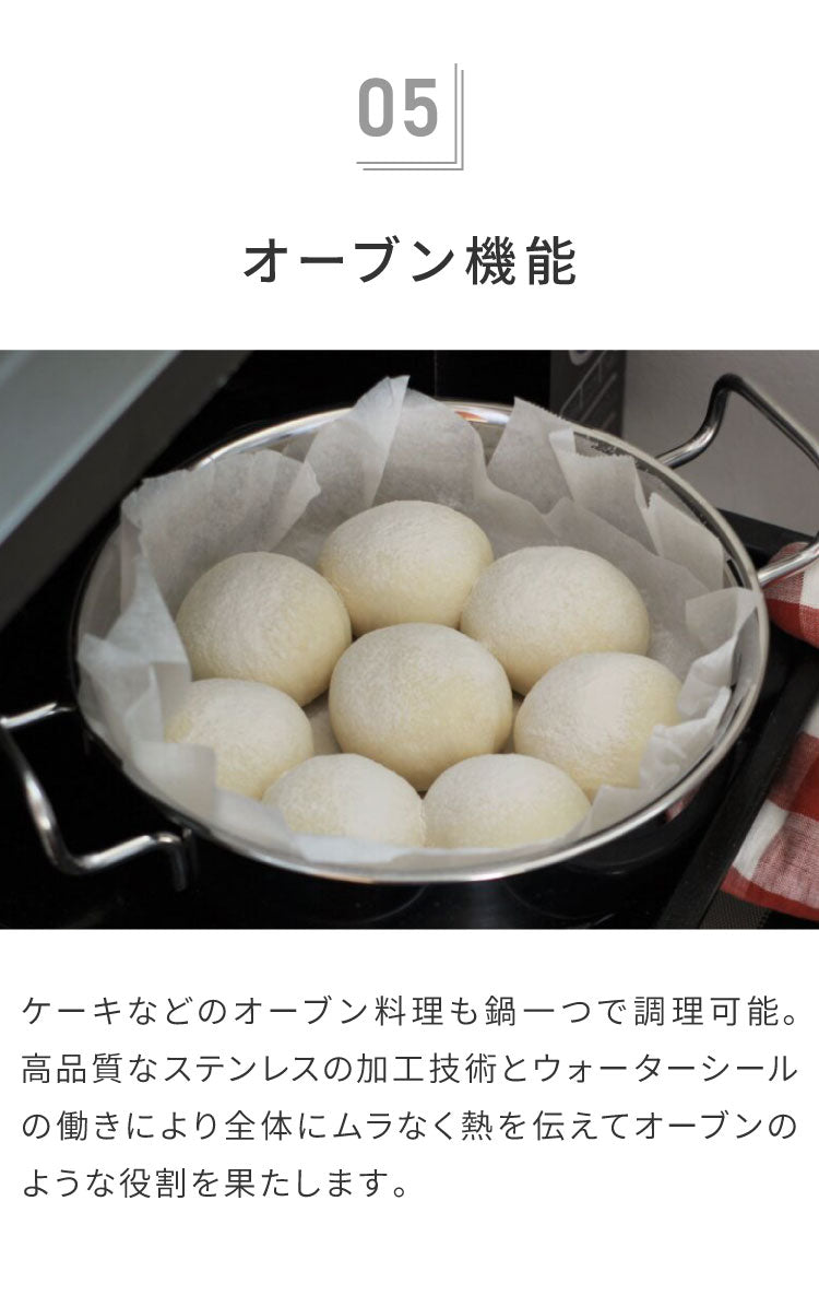 ジオ・プロダクト 蒸し器付鍋25cm(代引不可)