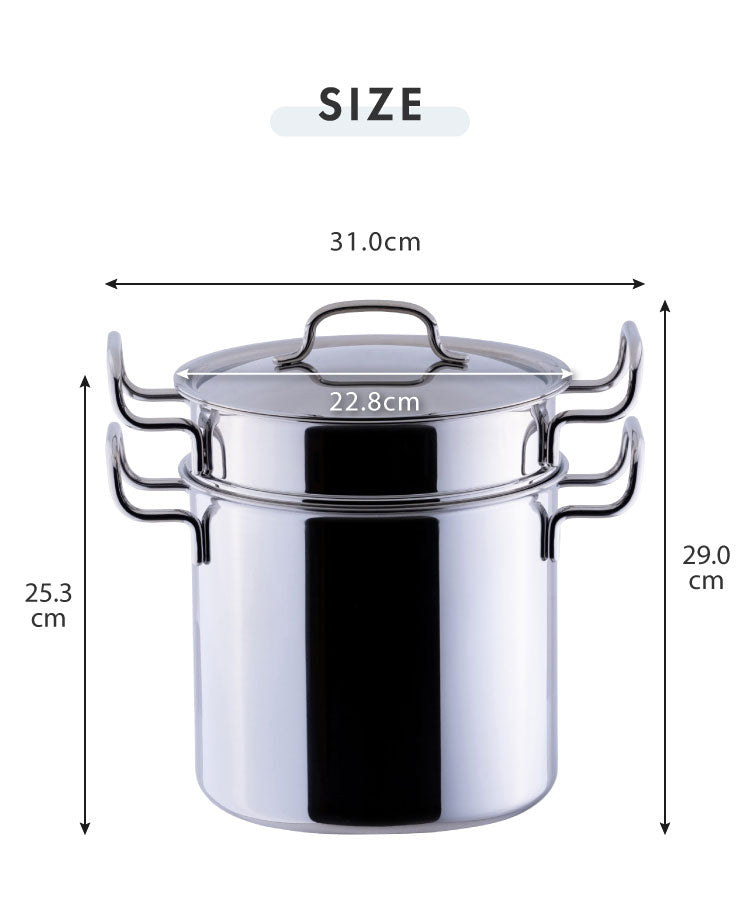 ジオ・プロダクト 日本製 パスタポット 21cm GEO-21P パスタ鍋 ガス火・IH対応 オーブン可 GEO ジオ 服部幸應先生 国産 宮崎製作所 Miyaco ジオプロダクト(代引不可)