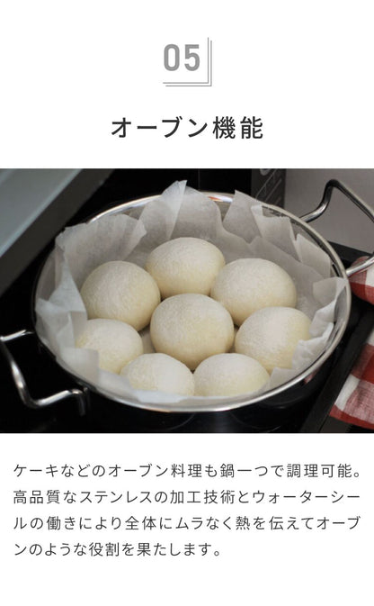 ジオ・プロダクト 日本製 パスタポット 21cm GEO-21P パスタ鍋 ガス火・IH対応 オーブン可 GEO ジオ 服部幸應先生 国産 宮崎製作所 Miyaco ジオプロダクト(代引不可)