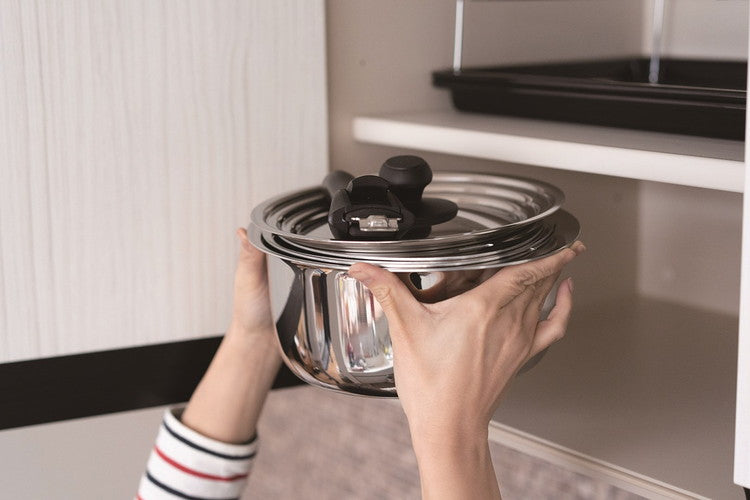 JN-ST-1 Miyaco 宮崎製作所 十得鍋 重なるお鍋セット ソースポットセット 16 18 20cm 兼用蓋 片手ハンドル 収納 スタッキング 無水調理 無油調理 IH対応(代引不可)