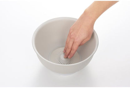 曙産業 こめコレ!いち押し米とぎボウル 排水ボタン付き 米研ぎボウル 軽量 196g 22.3cm ポリプロピレン製 水切り簡単 炊飯補助