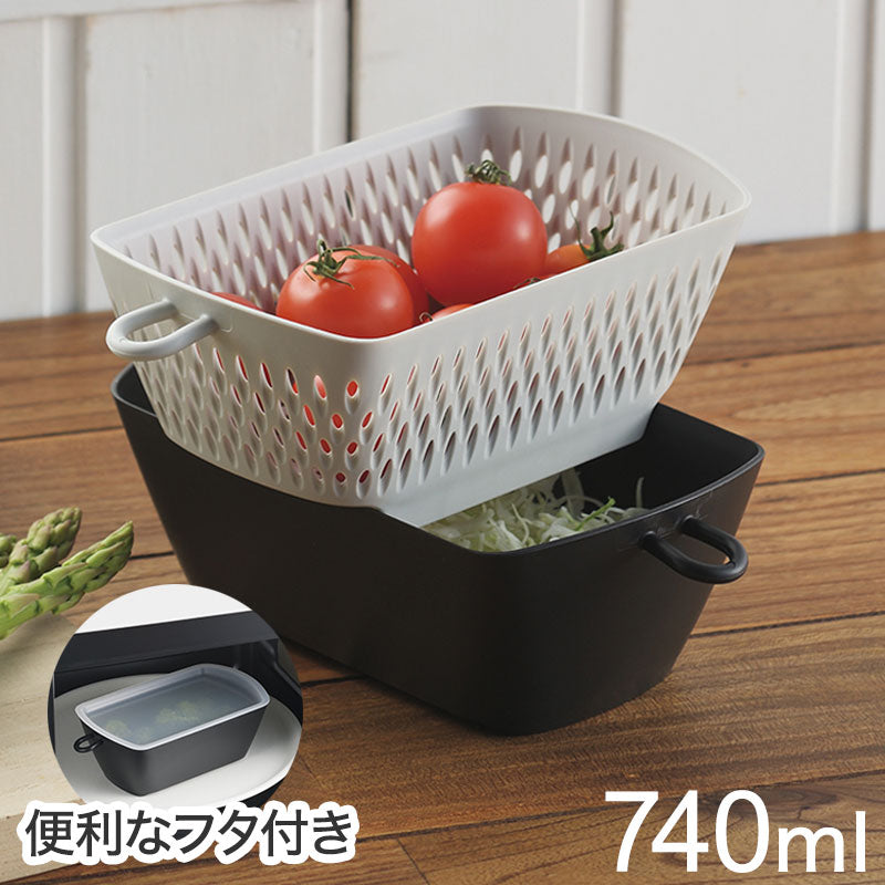 曙産業 フタ付きチリトリザルボウルカク MZ-3537(代引不可)