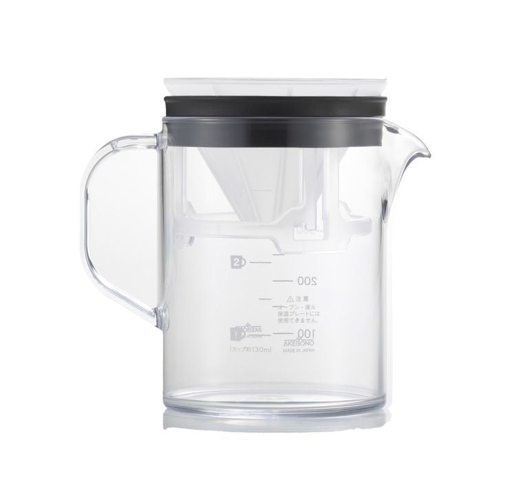 曙産業 コーヒーサーバーストロン400ビーカーコンパクトドリッパーセットブラック TW-3768(代引不可)