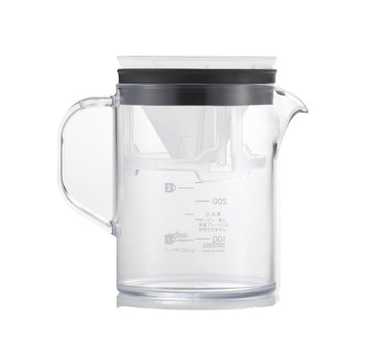曙産業 コーヒーサーバーストロン400ビーカーコンパクトドリッパーセットブラック TW-3768(代引不可)