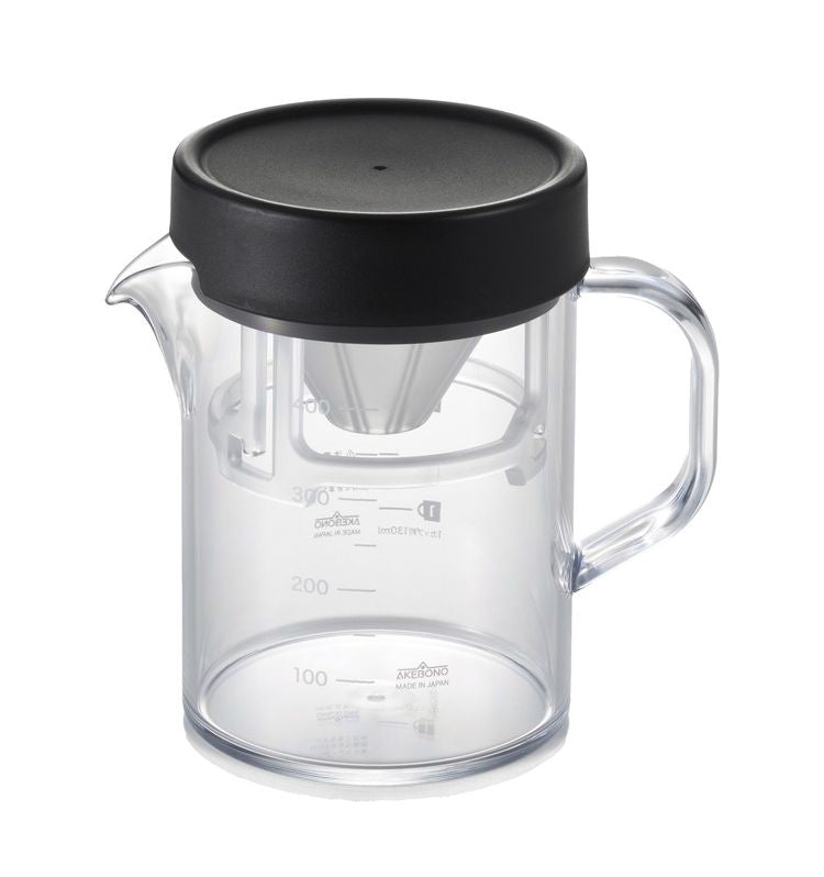 曙産業 コーヒーサーバーストロン400ビーカーコンパクトドリッパーセットブラック TW-3768(代引不可)