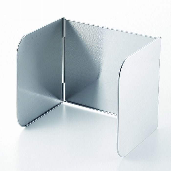 オールステンレス 使う時だけコンロガード(128016) コンロ 油はね ガード 油はね防止 レンジガード 折り畳み式 コンロ用カバー 油ハネガード 油跳ねガード(代引不可)