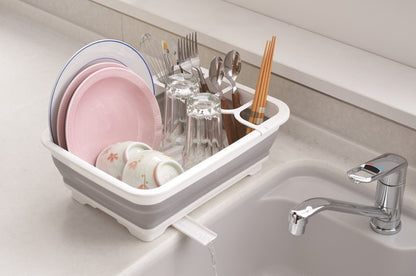 デイズ 折り畳み 水切りバスケット コンパクト DS-08 タマハシ【水切りかご 折りたたみ/洗い桶/キッチン】(代引不可)