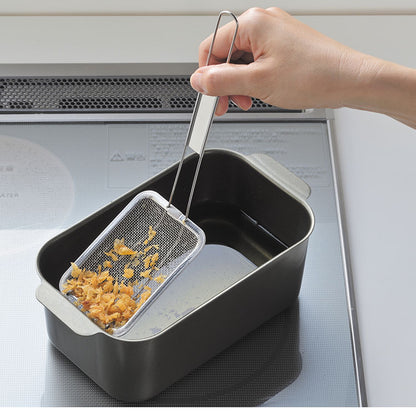 日本製 天ぷら 油きり すくい 角型 TM-09 天ぷら名人 タマハシ てんぷら すくい網 油切り 網 ステンレス製 錆びにくい ステンレス テンプラ 四角鍋用 四角 四角形