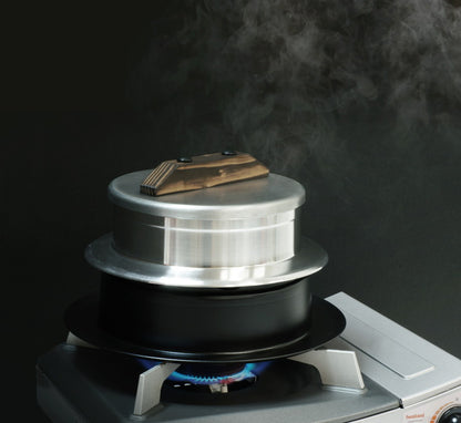 ウルシヤマ金属 謹製 釜炊き三昧 2合炊き 二合炊き KKZ-2 日本製 キッチン おこげ 炊き込みごはん ふっくら ご飯 ごはん 羽釜 炊飯 かまど 使いやすい プレゼントにも(代引不可)