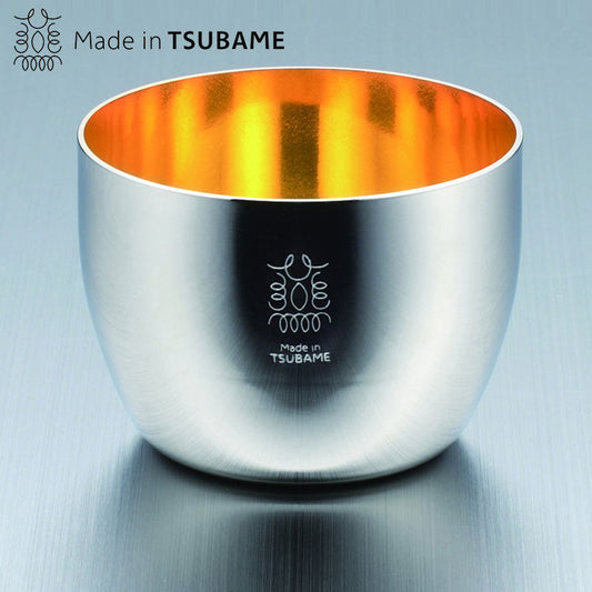 金の贅 18-8ステンレス製ぐい飲み(内面24金メッキ)(代引不可)