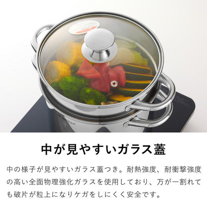 落合務 IH200V対応スチーム&パスタポット20cm(代引不可)