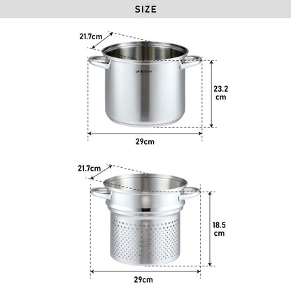 落合務 IH200V対応スチーム&パスタポット20cm(代引不可)
