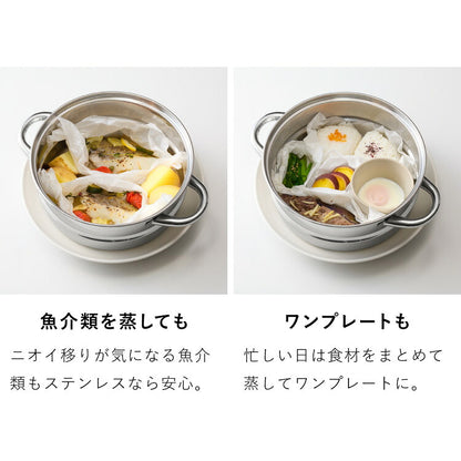 落合務 IH200V対応スチーム&パスタポット20cm(代引不可)