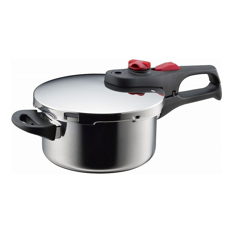 圧力鍋 マイクレスト2 片手圧力鍋18cm(2.5L)(MT-P18S)圧力なべ 4合炊 圧力2段階調整 ミニレシピ付 軽量 ステンレス IH対応 ガス火OK 節約 時短 省エネ ギフト(代引不可)