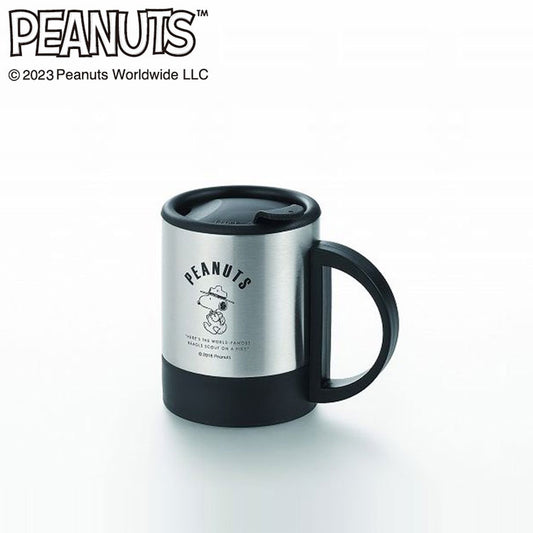 スヌーピー フタ付2重ステンレスマグ300ml(代引不可)